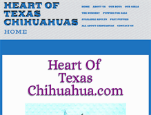 Tablet Screenshot of heartoftexaschihuahua.com